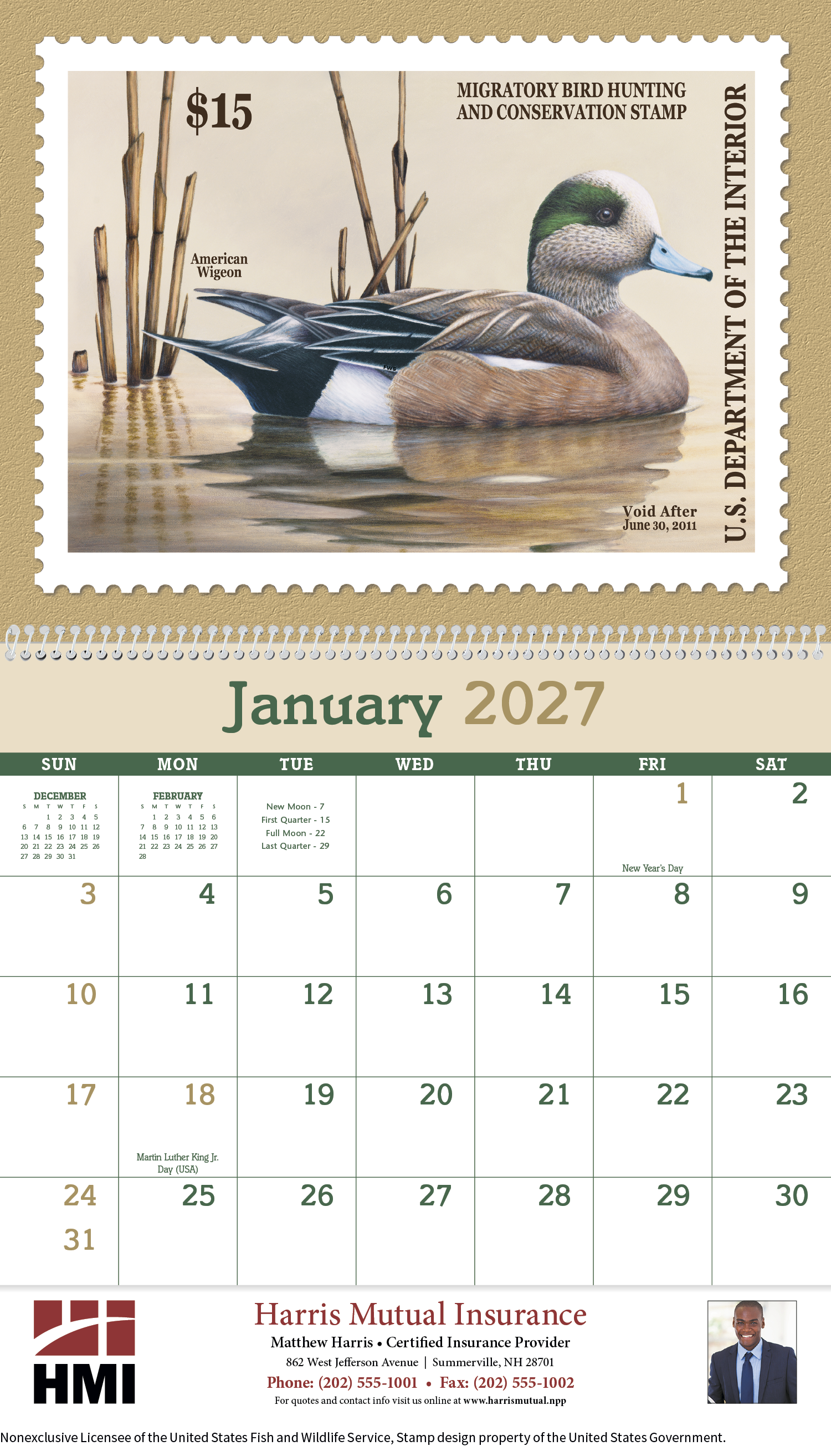 Triumph® Calendars Duck Stamps Calendar 33