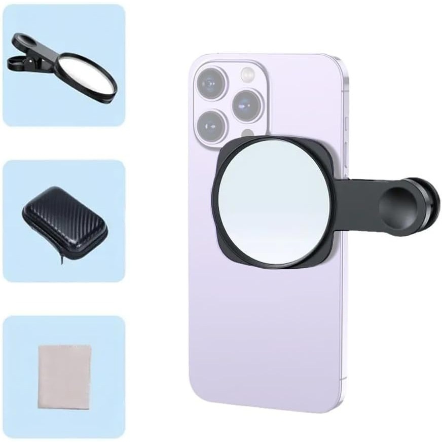 Cell Phone Back Selfie Mirror with Storage Case 3