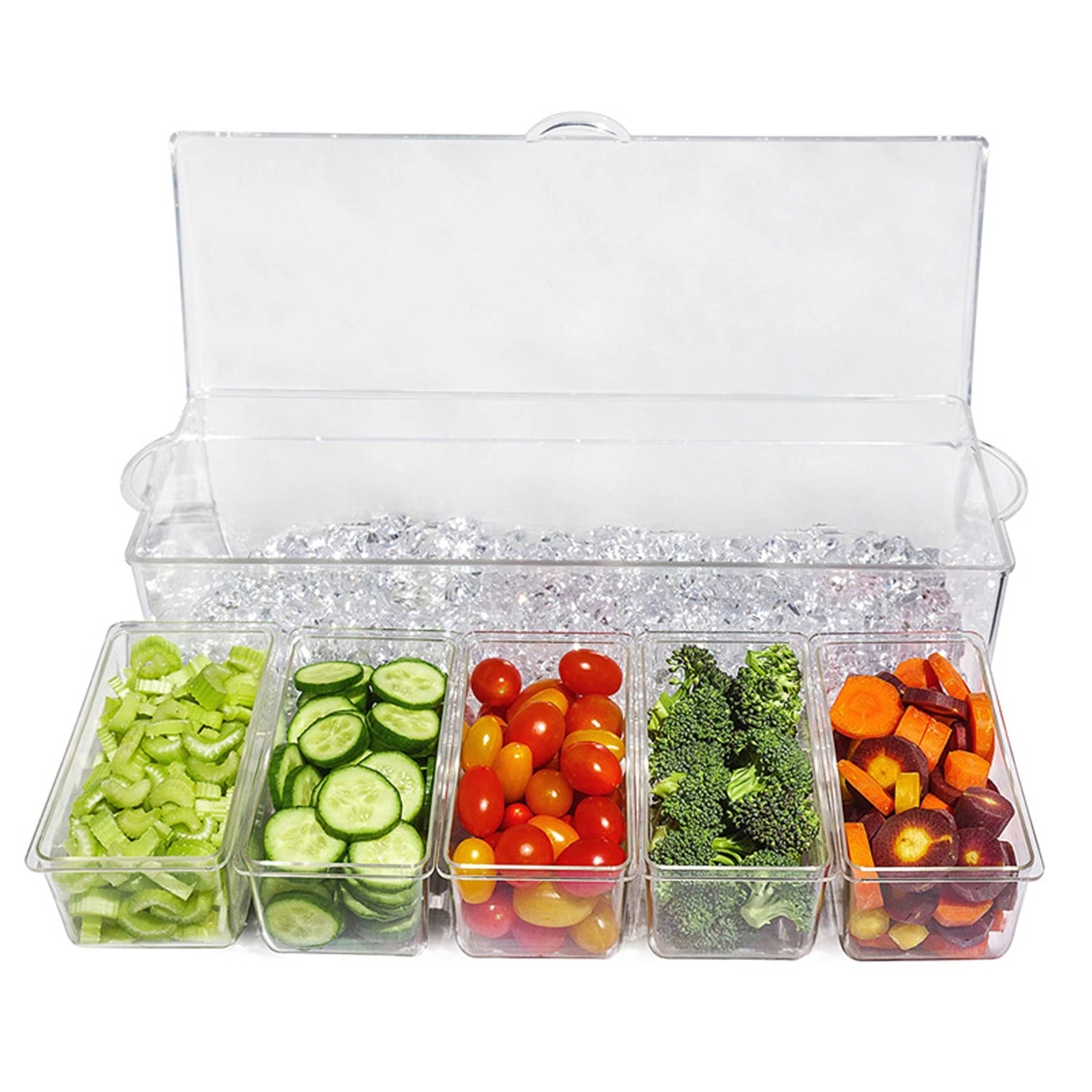 Transparent Dividable Fruit Tray Box 5