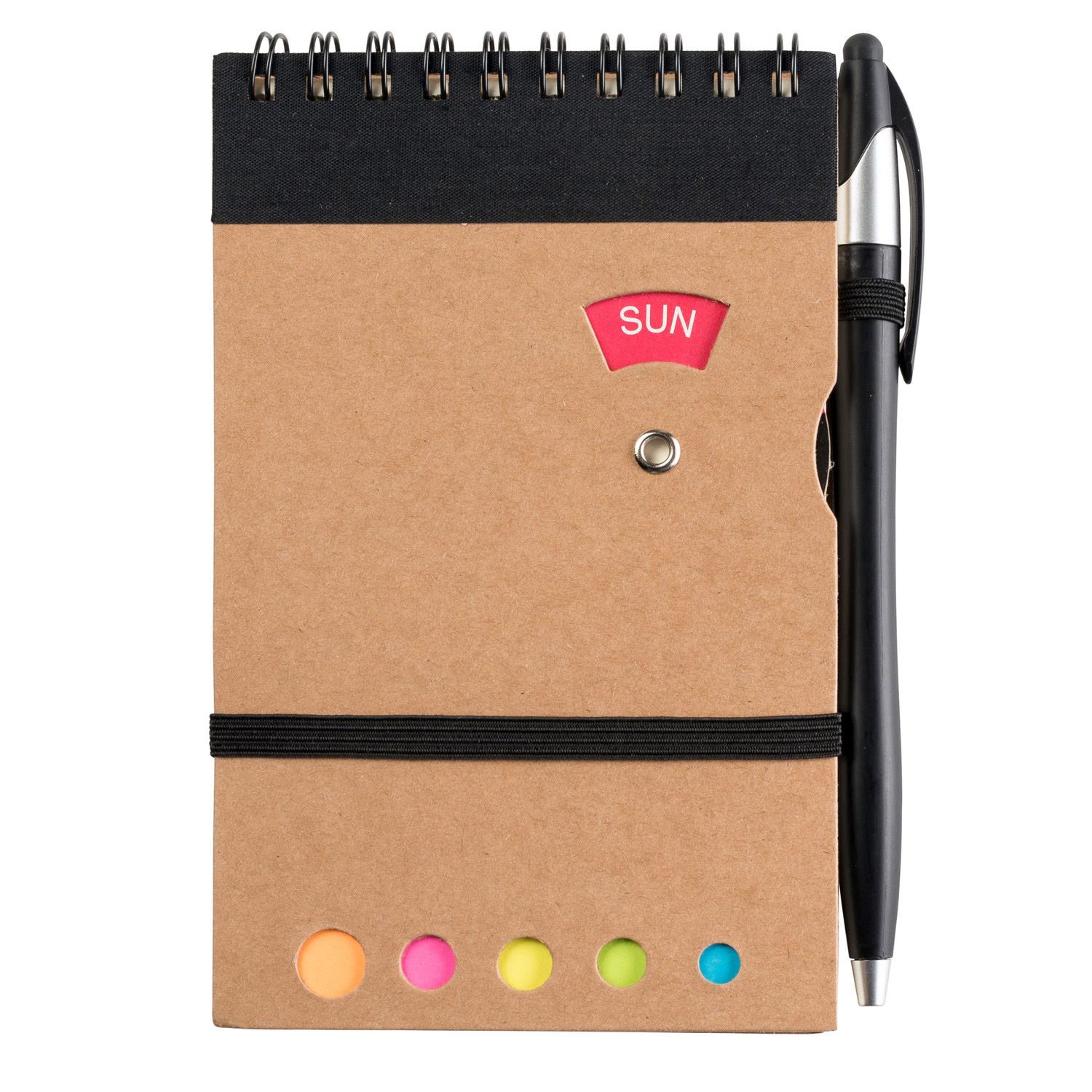 70 Sheet Grained Cardboard Spiral Bound Journal 3