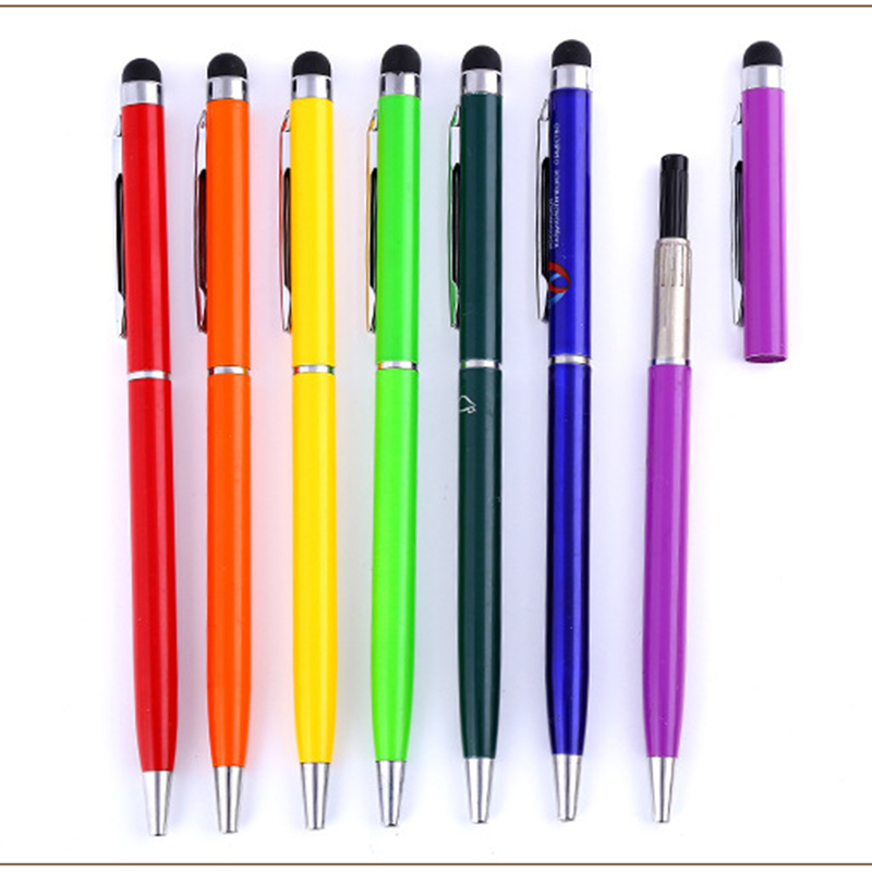 Twist Metal Ball Pen w/Stylus 2