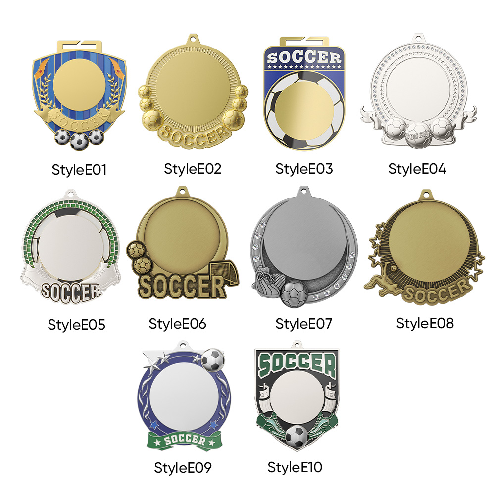 2" UV Printed Soccer Medals 9