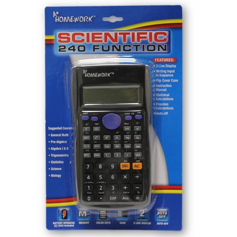 Scientific Calculators - 240 Functions Black 2