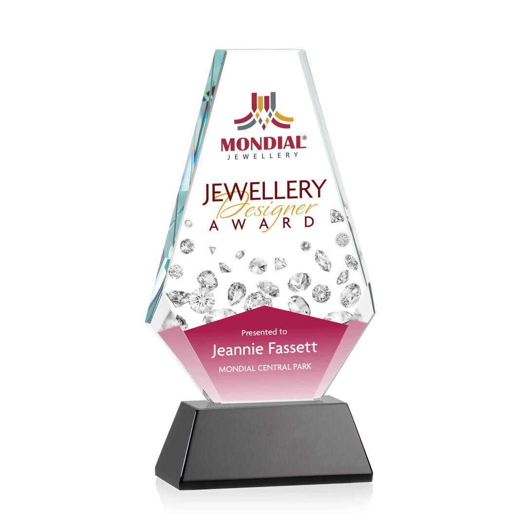 Kingsley VividPrint™ Award on Newhaven Base - Black 3