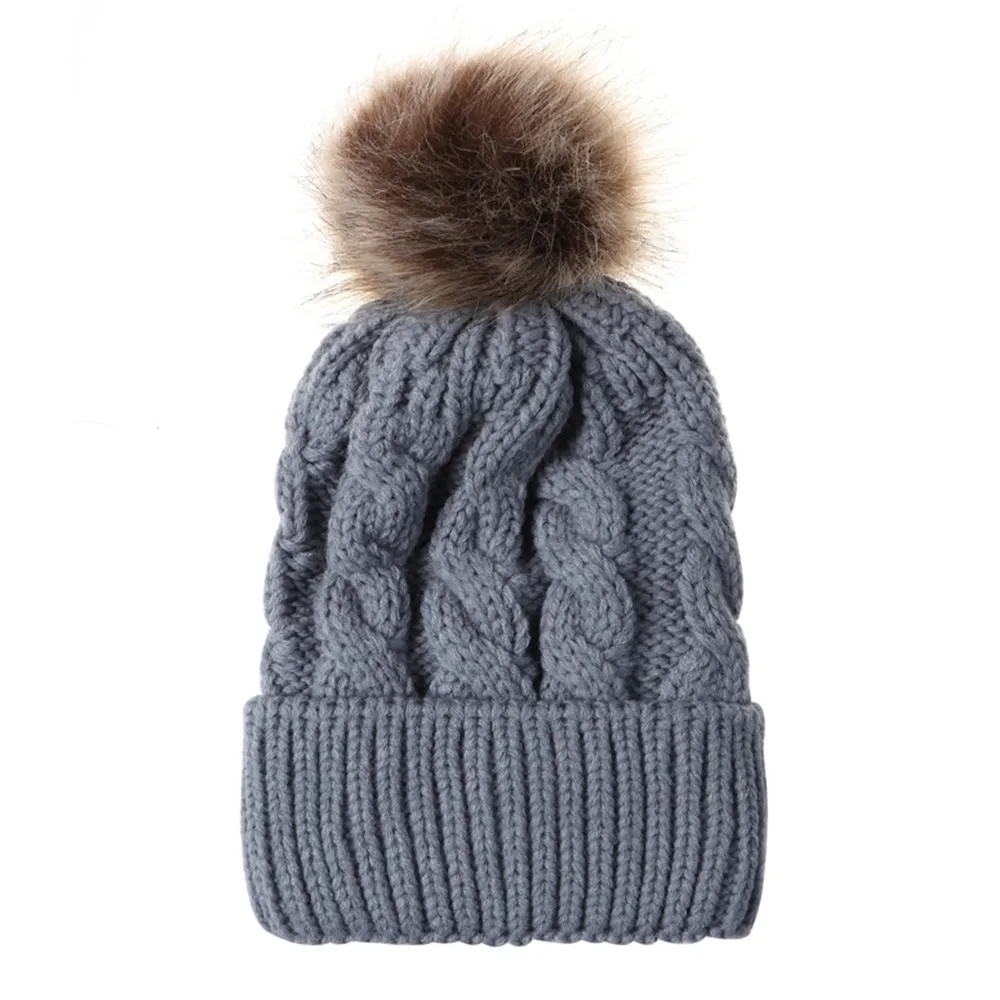 Winter Knit Crossed Soft Warm Ribbed Hat Beanie 2
