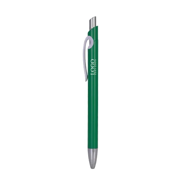 Solid Plastic Ballpoint Click Pen 2