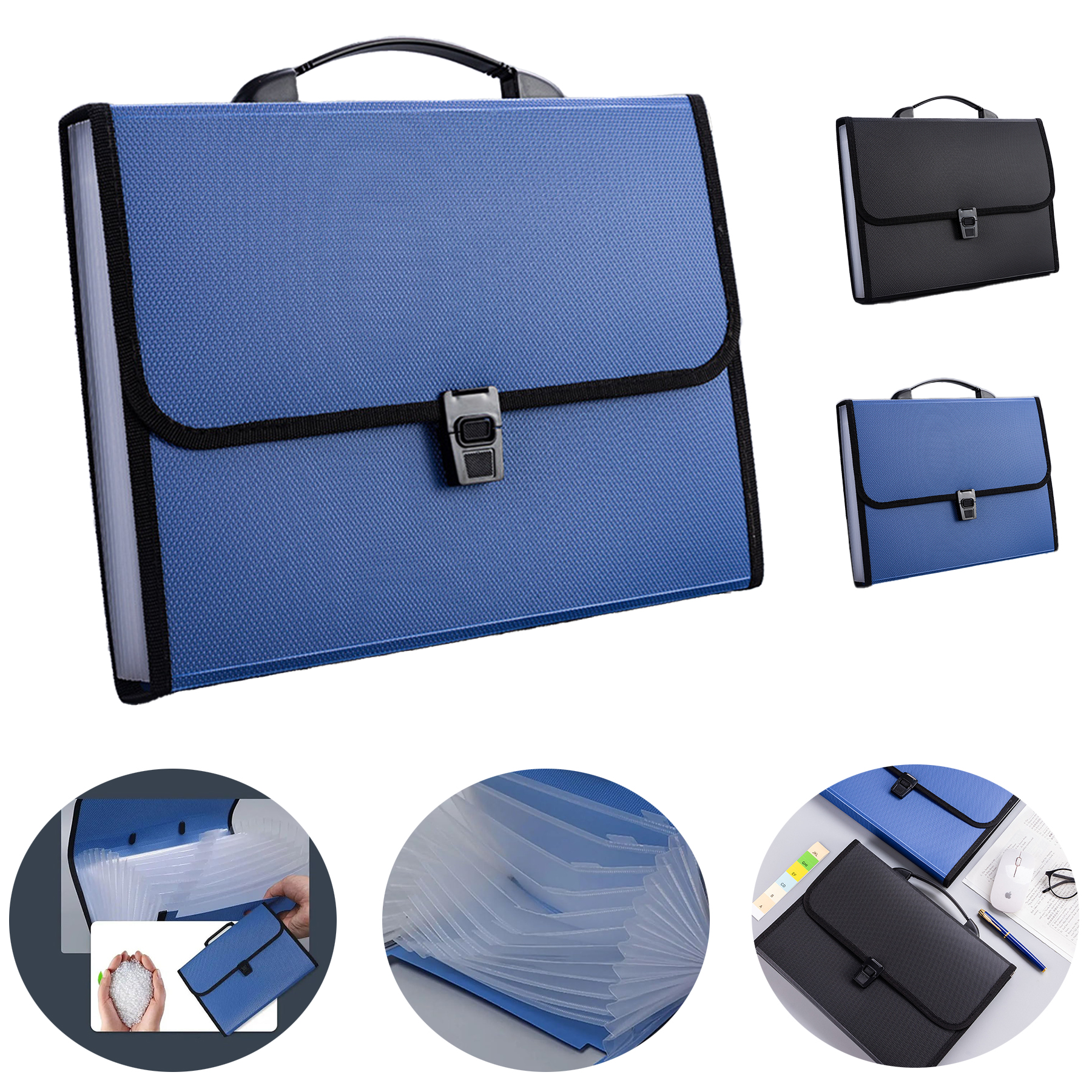 13 Pockets Portable Handheld File Organizer