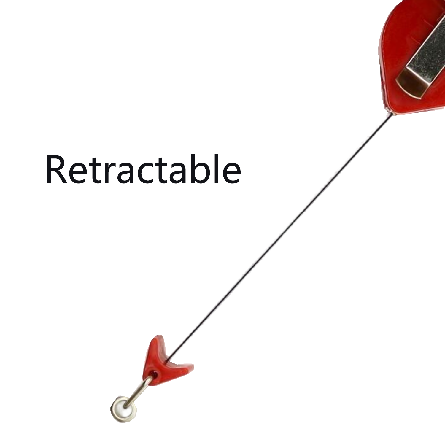 1.2"x3.1" anti twist retractable logo Name ID Badge Holder 5