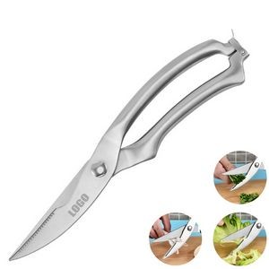 Curved Blade Stainless Steel Kitchen Scissors 8