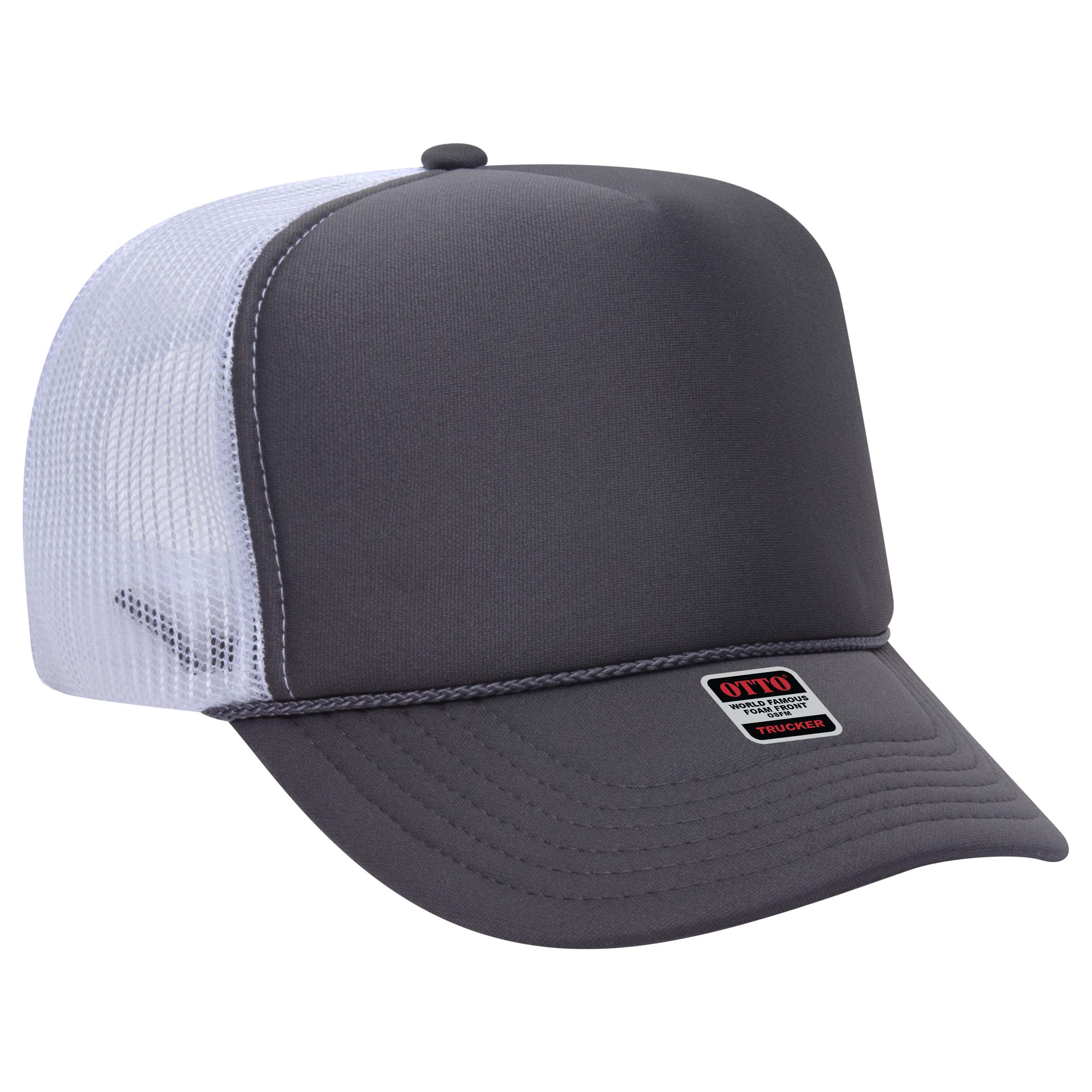 OTTO CAP® 5 Panel High Crown Mesh Back Trucker Hat 209