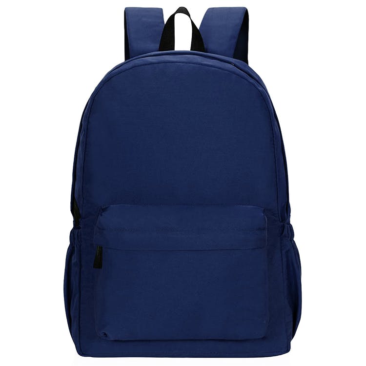 16" Classic Backpacks - Navy Blue Water Resistant 2