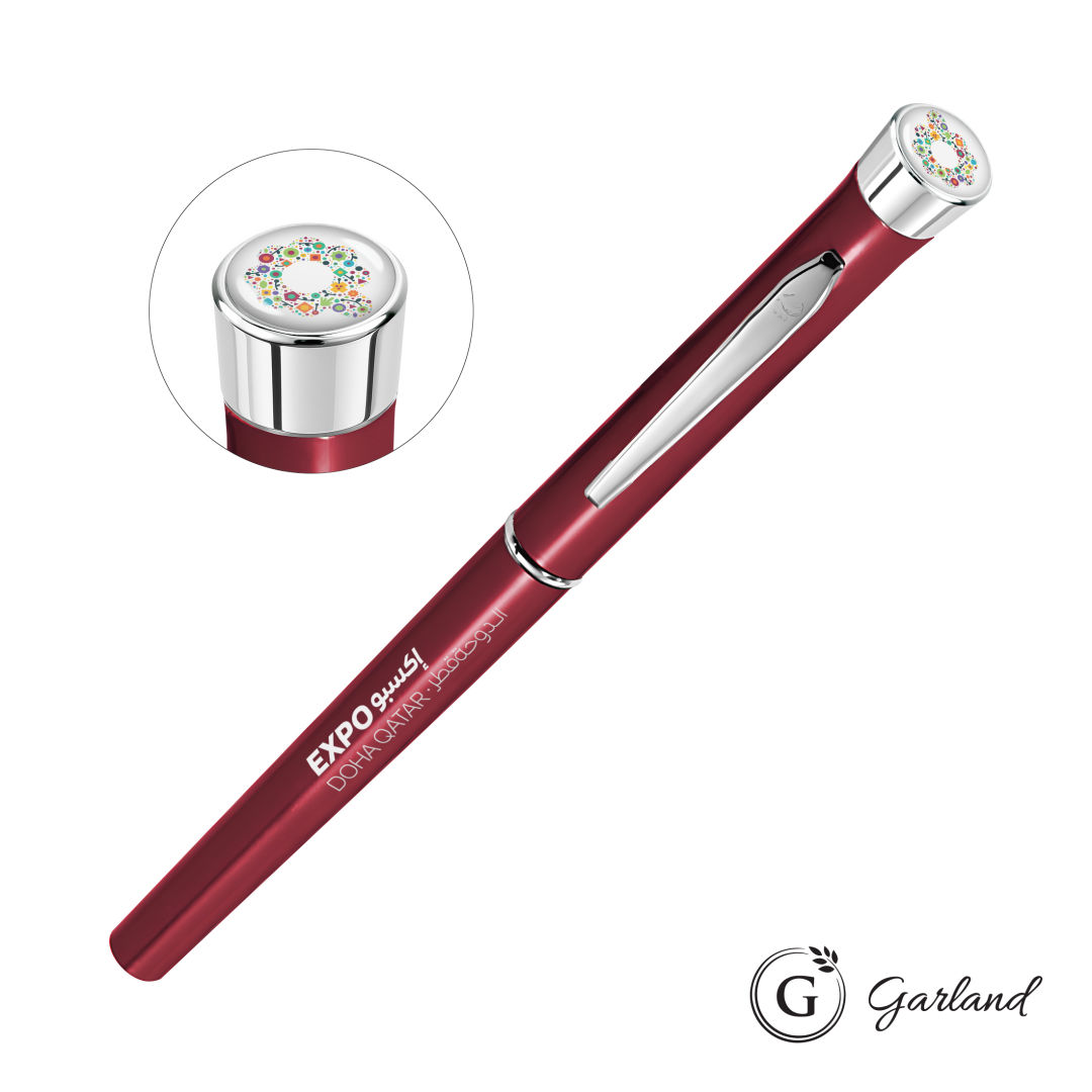 Garland® Color Custom Rollerball Pen - Chrome Accent 4