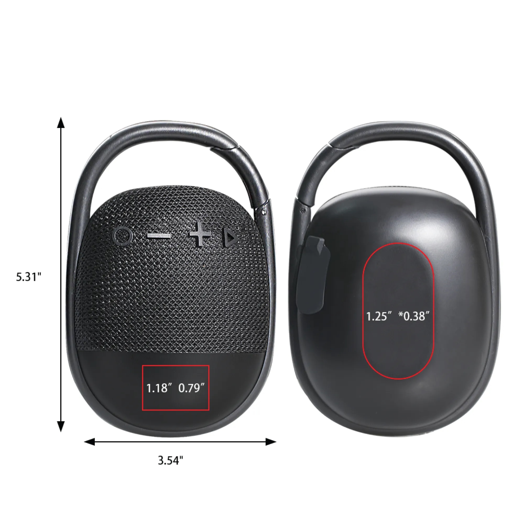 Mindiss Clip Waterproof Bluetooth Speaker 6