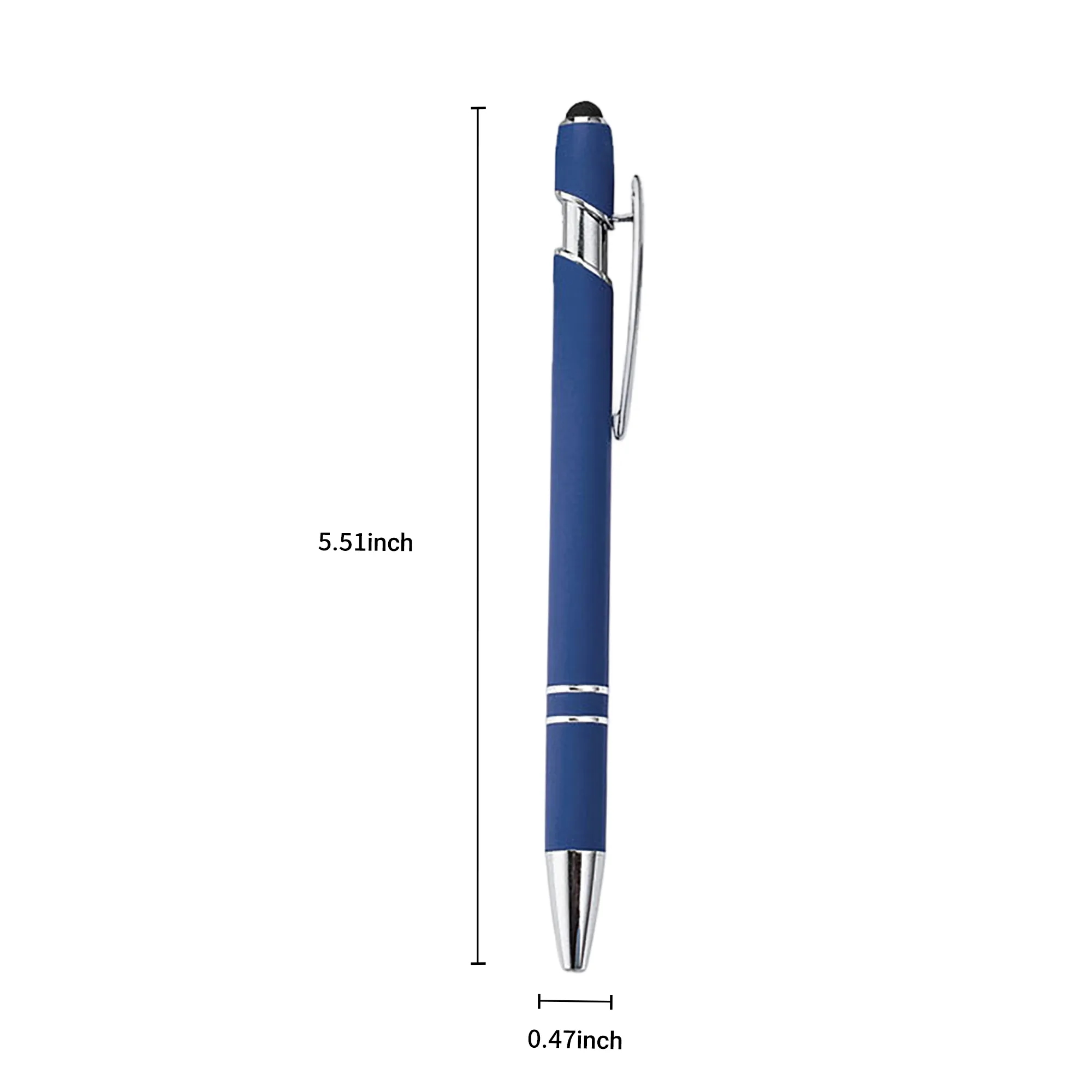 Colorful Metal Click Pen with Stylus and Twist Cap 16
