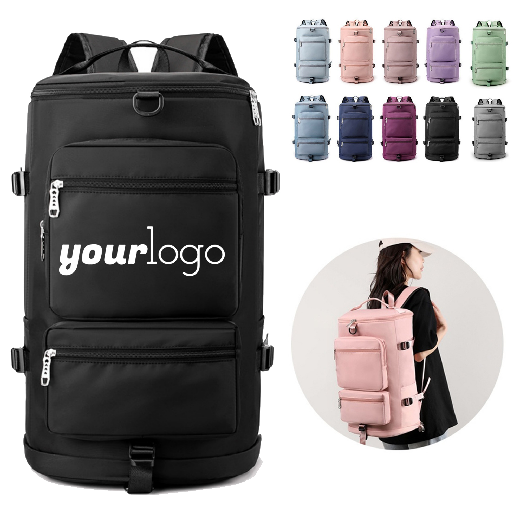 Water - Resistant Weekender Backpack with Separate Shoe Storage 6