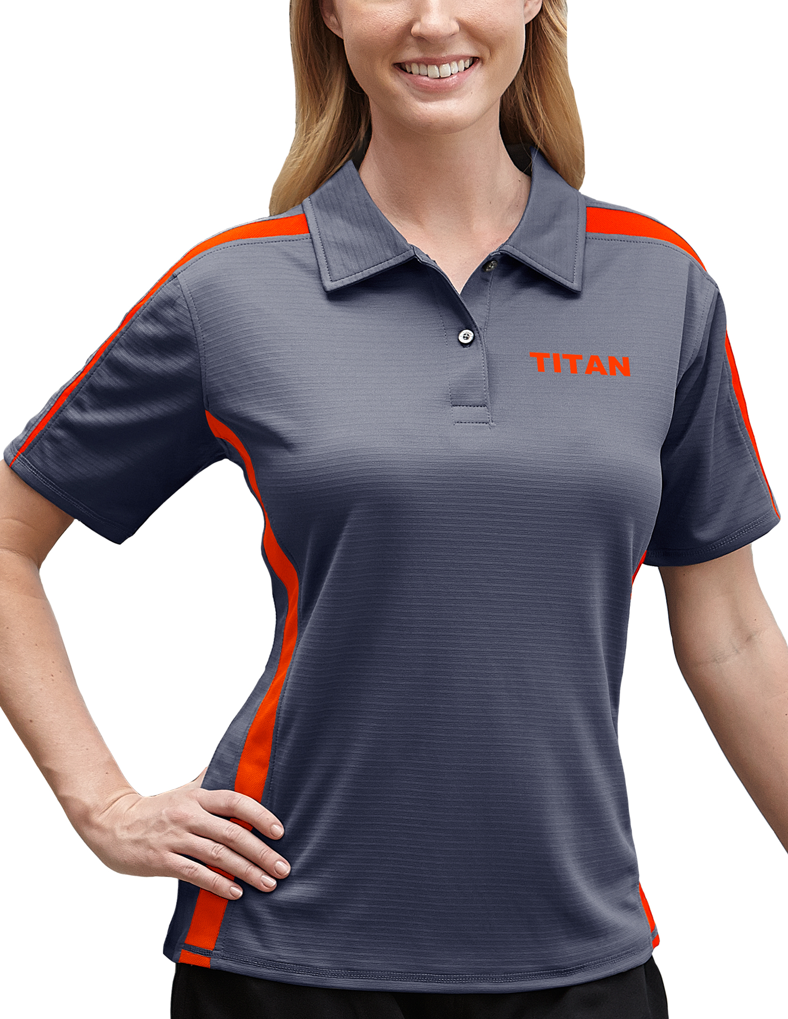 Ladies' Titan Ottoman - Color Block Polo Shirt 3