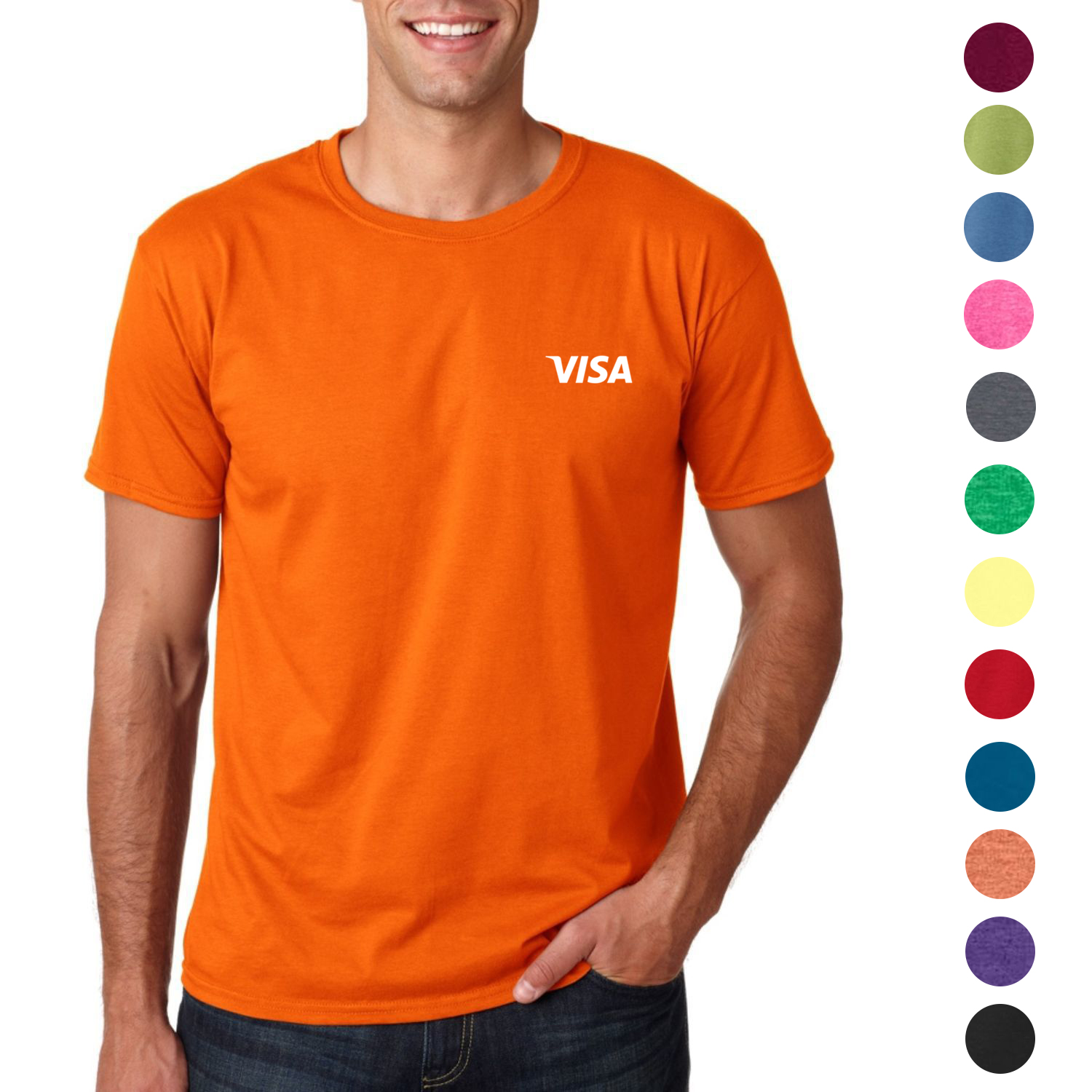 Gildan Softstyle 4.5 oz 100% Cotton Preshrunk Unisex T-Shirts 1