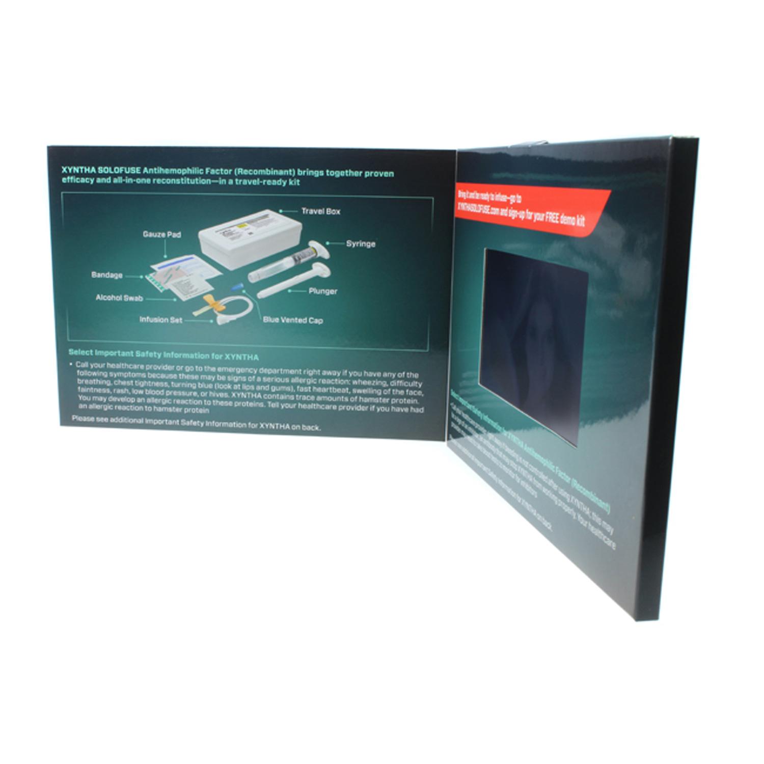 Lilac 4.3" LCD Video Bi-fold Brochure 5