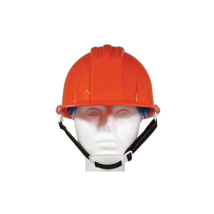 Hard Hat with Adjustable Chin Strap - Orange 2