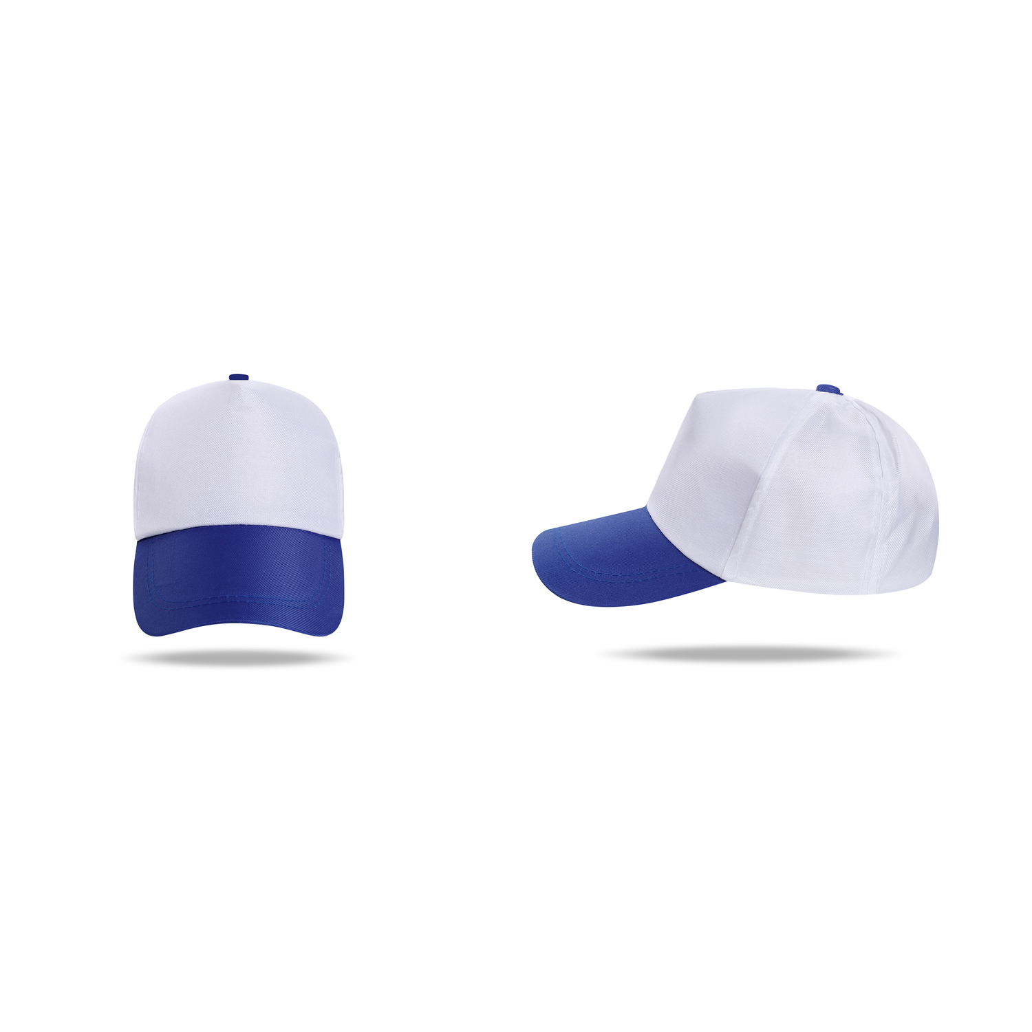 Stock 2-Tone Polyester 5 Panel Cap w/Snapback Fastener 8