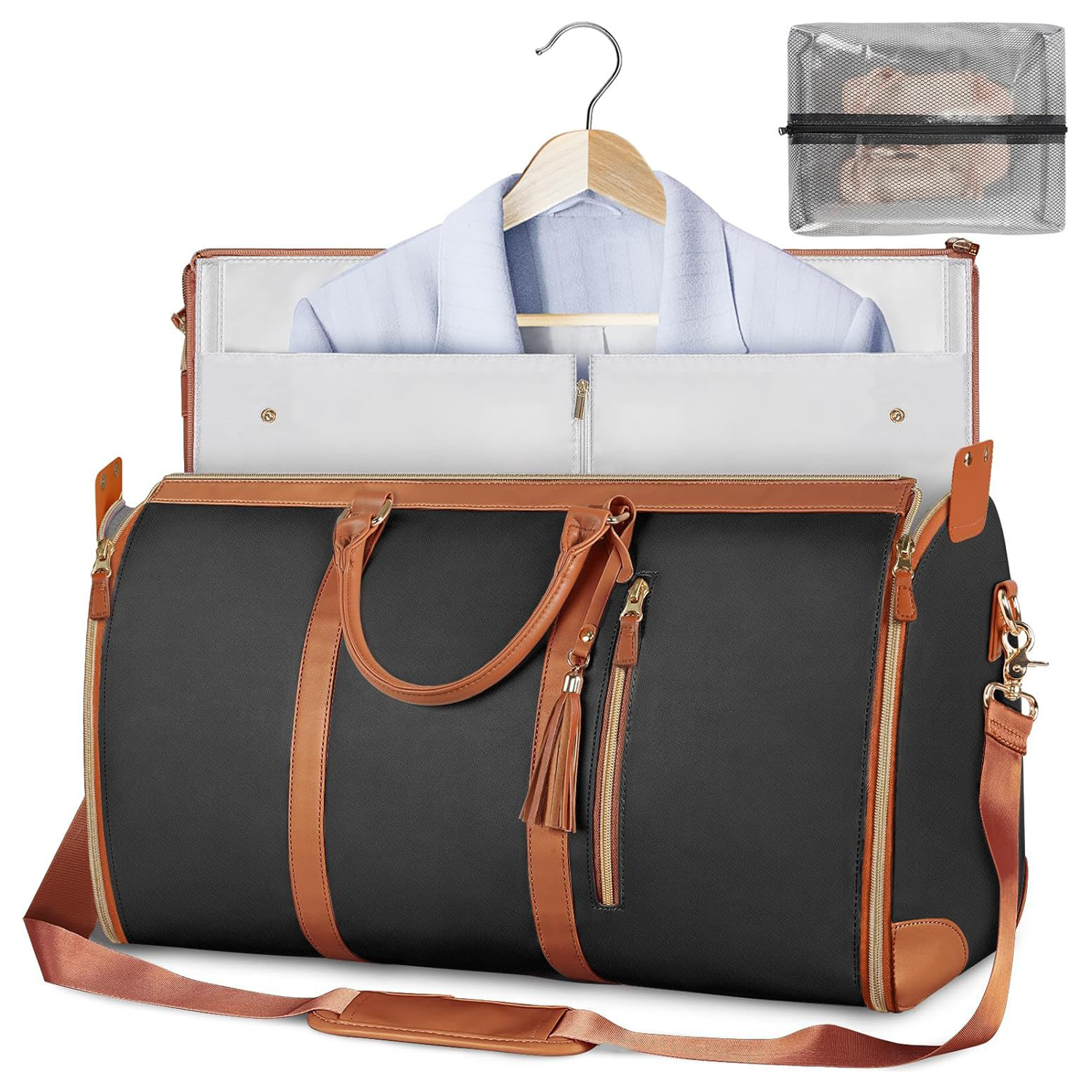 Multifunctional pu hand luggage bag 5