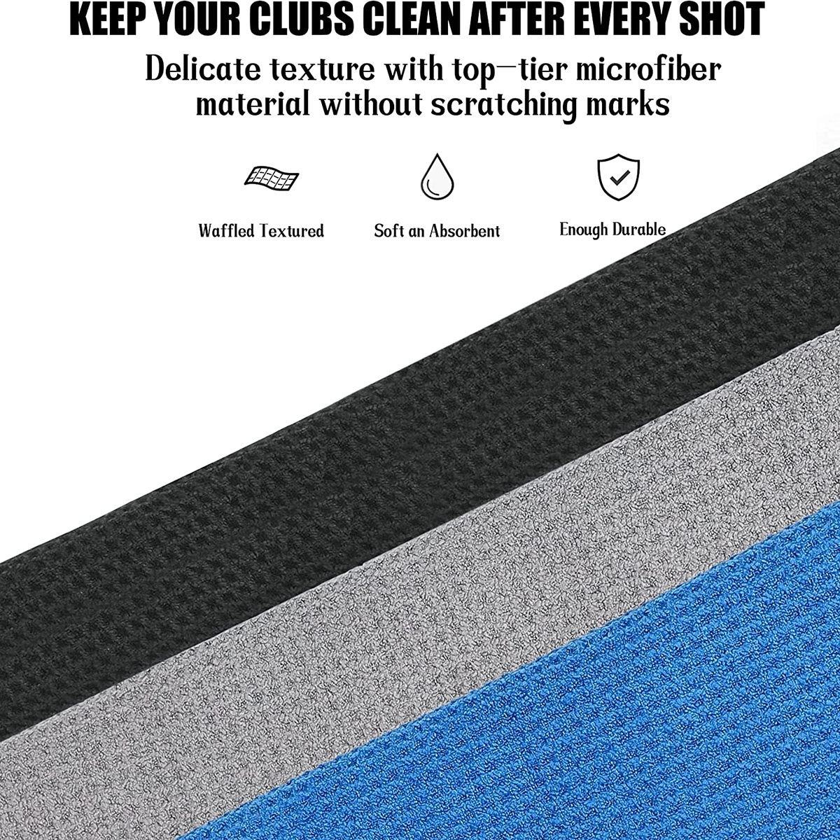 Golf Towel For Bags With Clip 4
