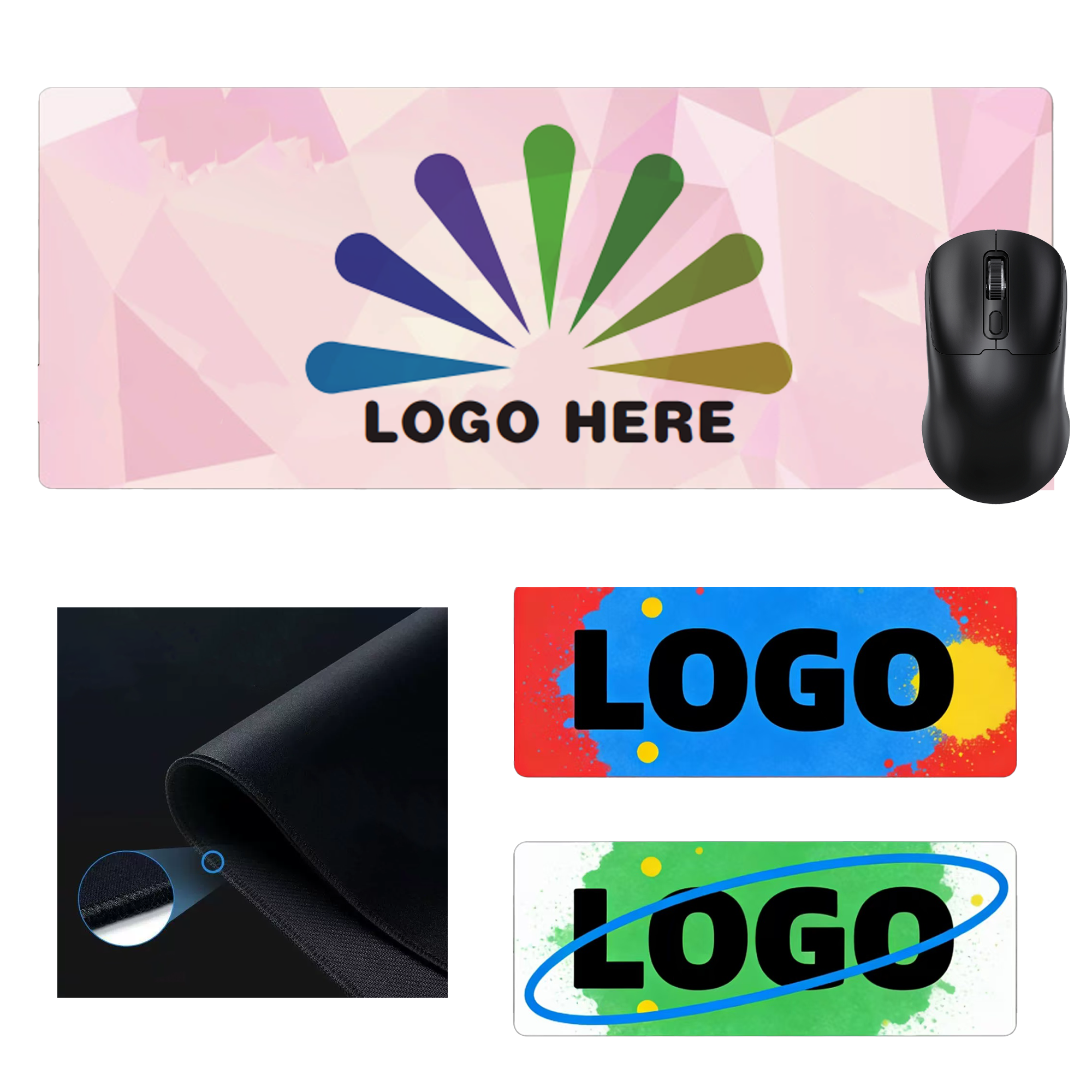 MOQ10 15.7" x 31.5" Rubber Mouse Pad 2