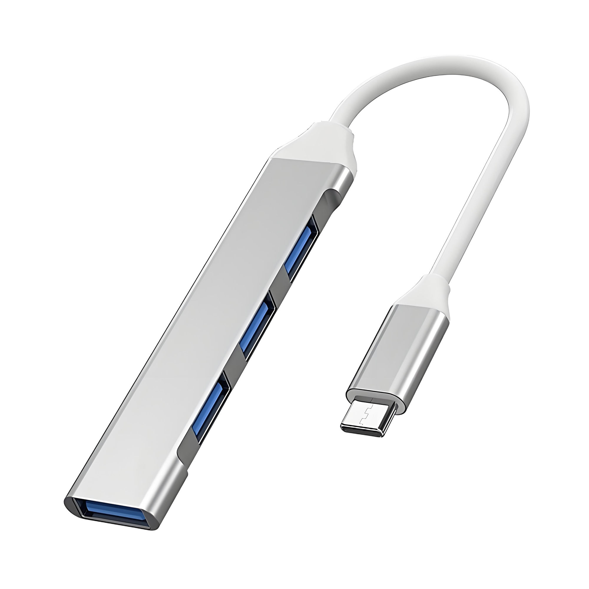 4-in-1 USB-C Hub Adapter with 4-Port USB 3.0 for Laptops 8