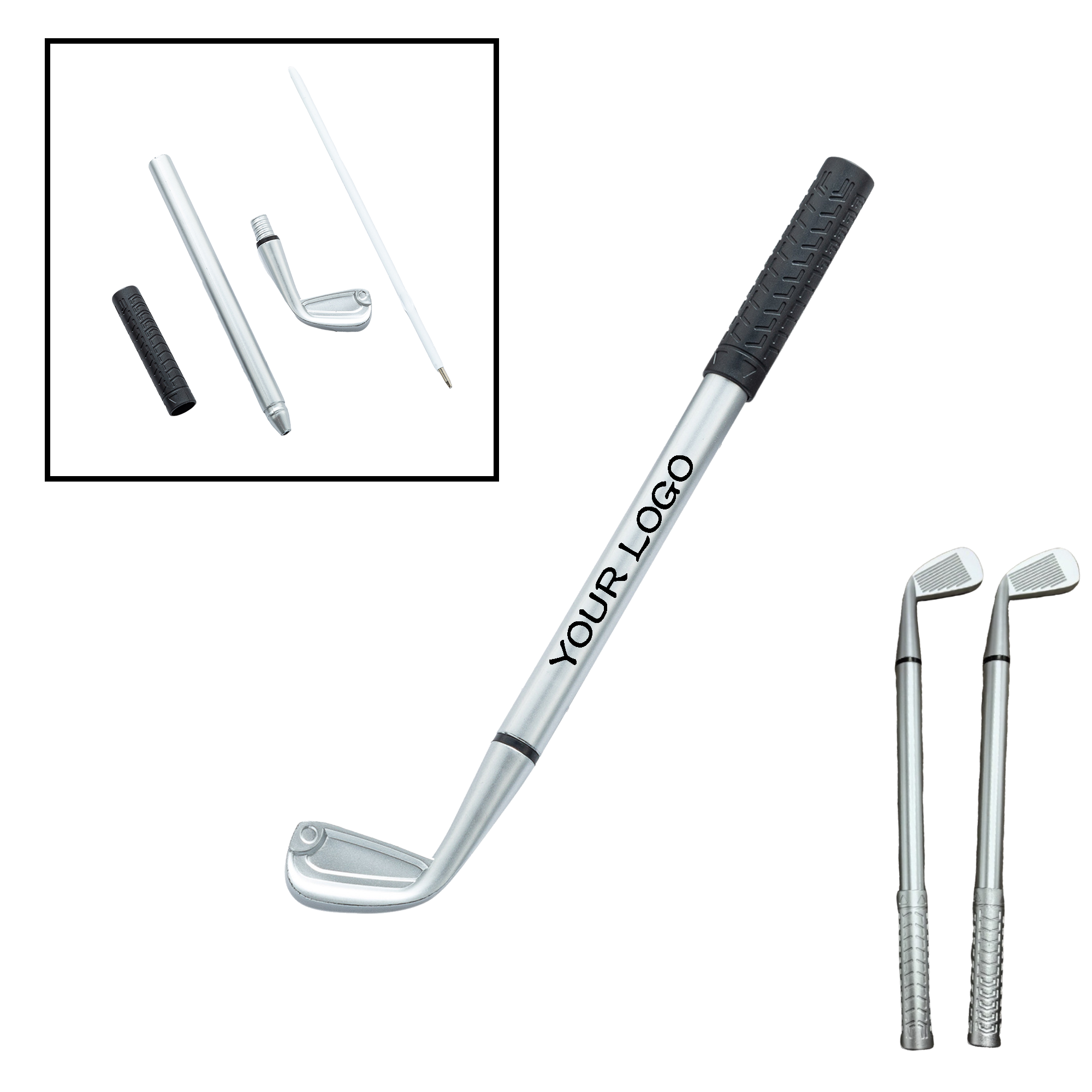 MOQ 20 PCS Golf Club Shaped Ballpoint Pen 2