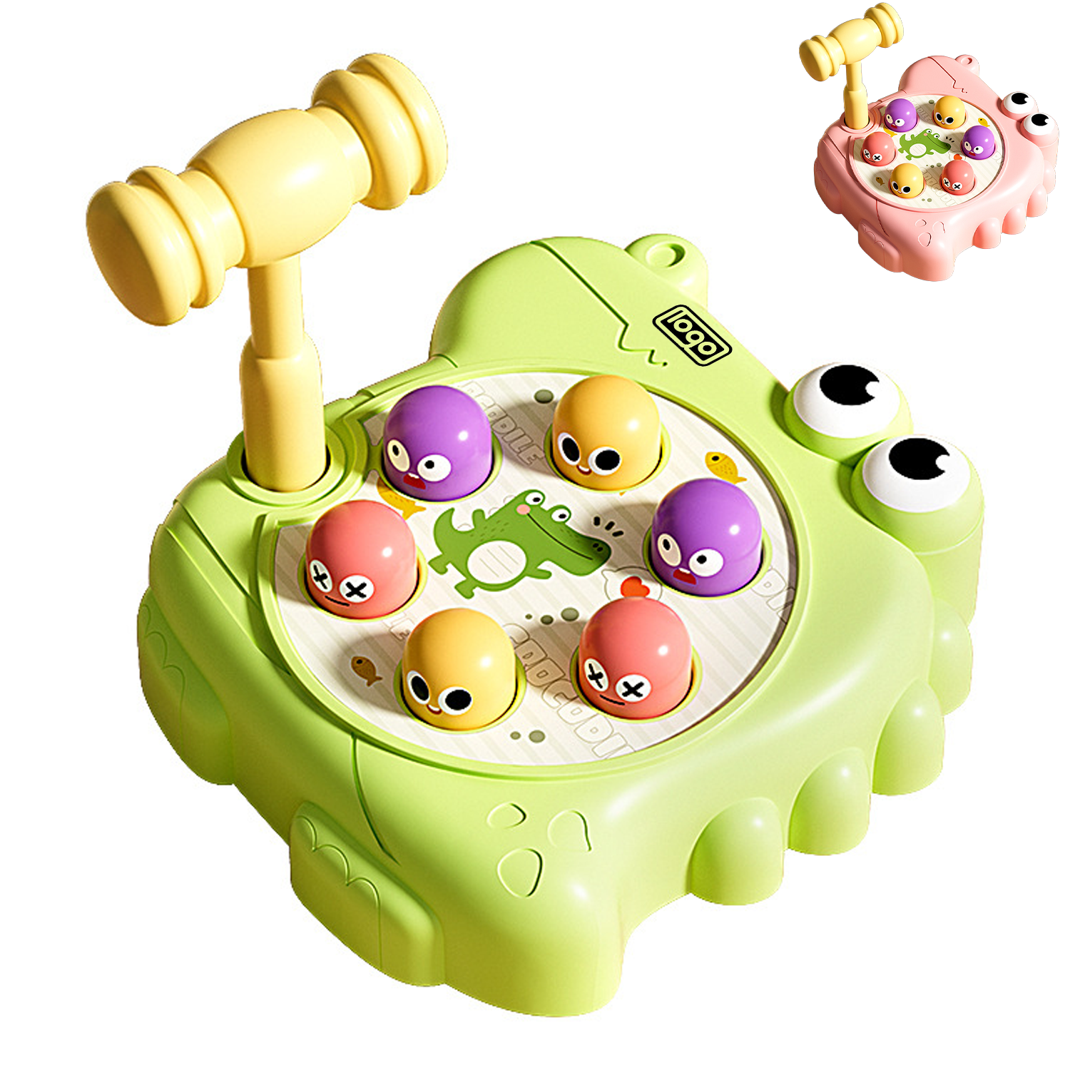 Baby Educational Knocking Hammer Ball Crocodile Toys 7