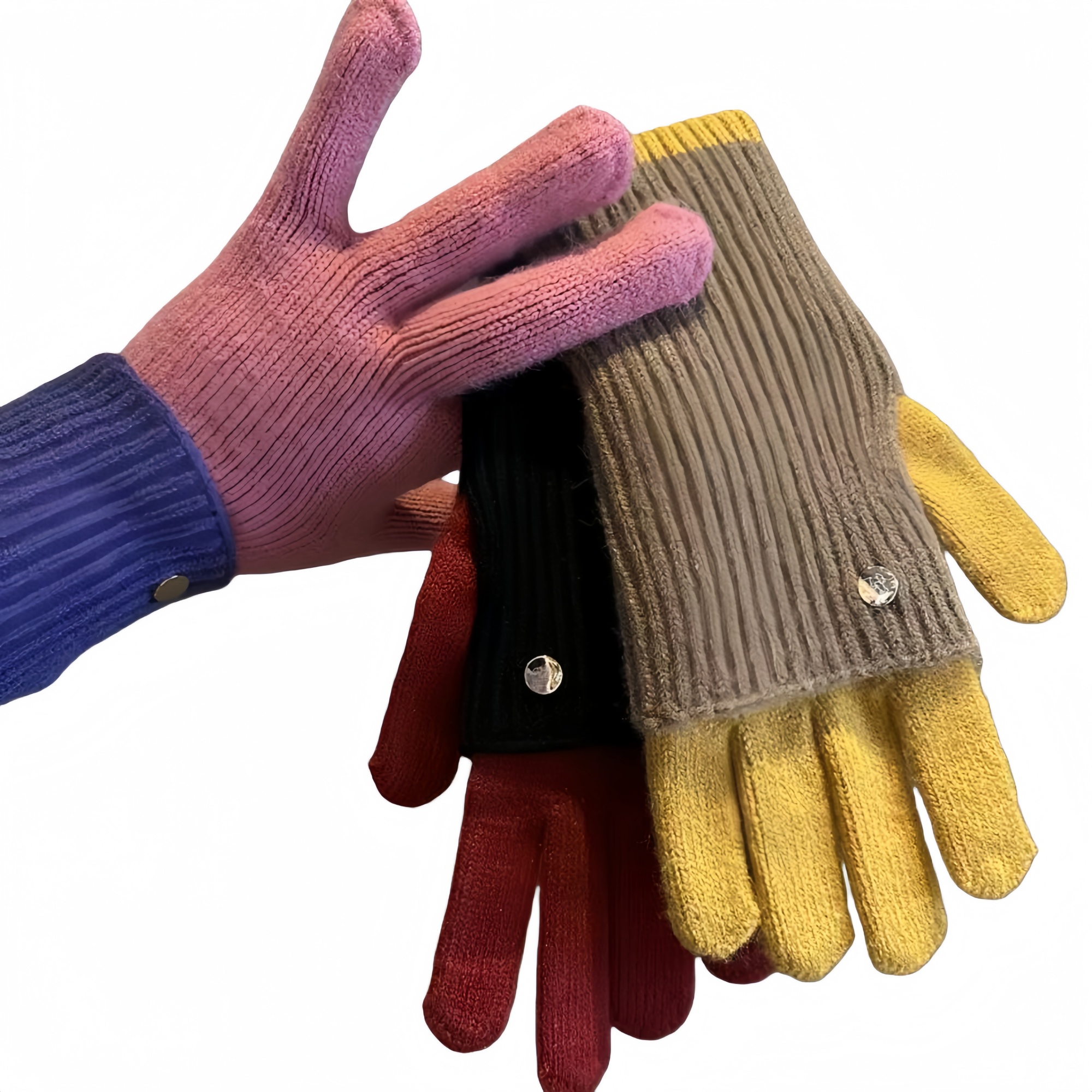 Winter Warm Elastic Knitted Gloves 2
