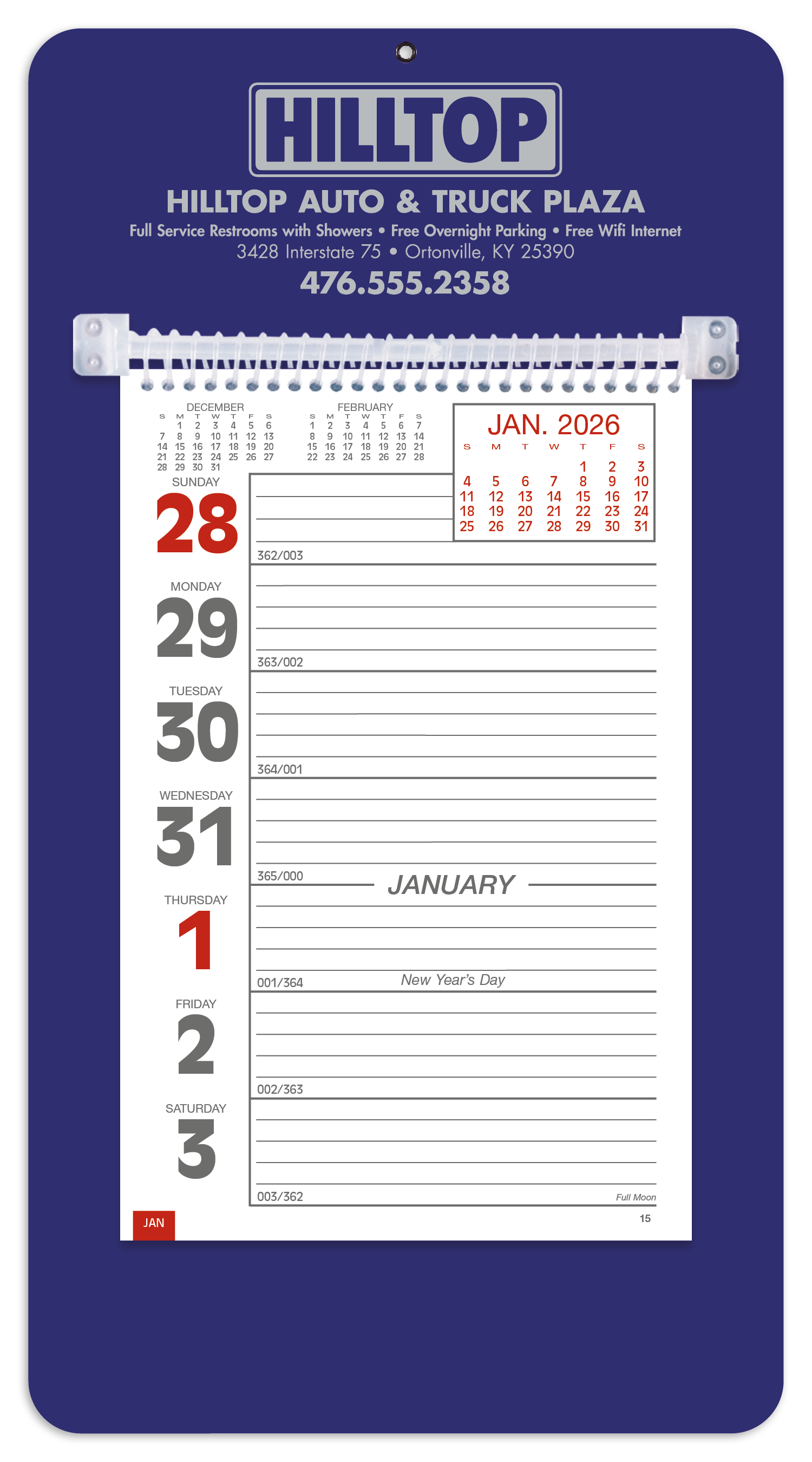 Triumph® Calendars Weekly Memo Calendar 31