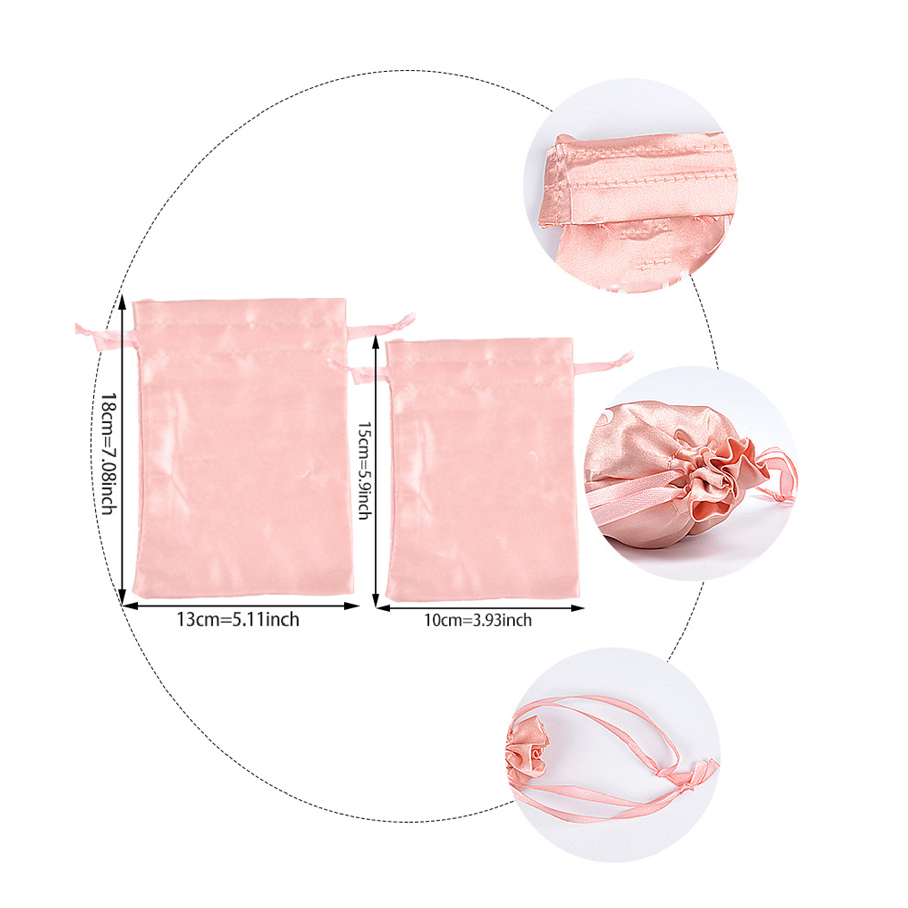 Satin Gift Candy Wrap Bag 12