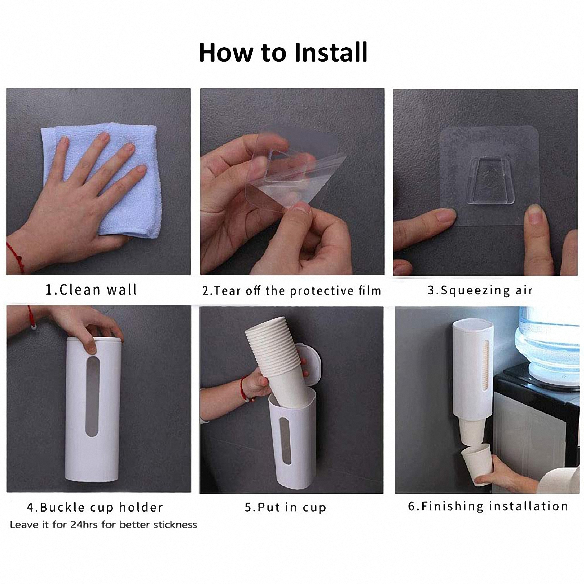 Wall Mounted Plastic Disposable Cup Dispenser 2