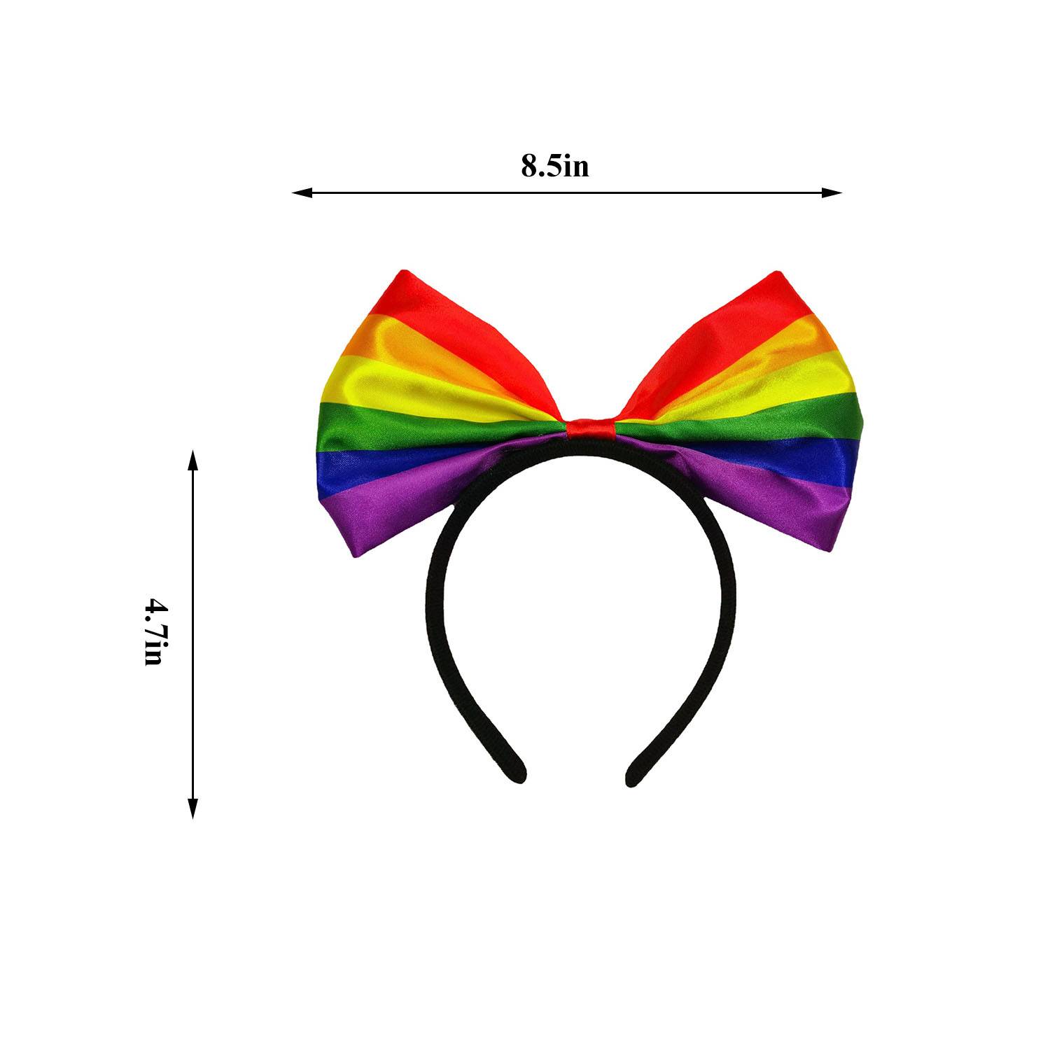 Rainbow Bow Headband 1