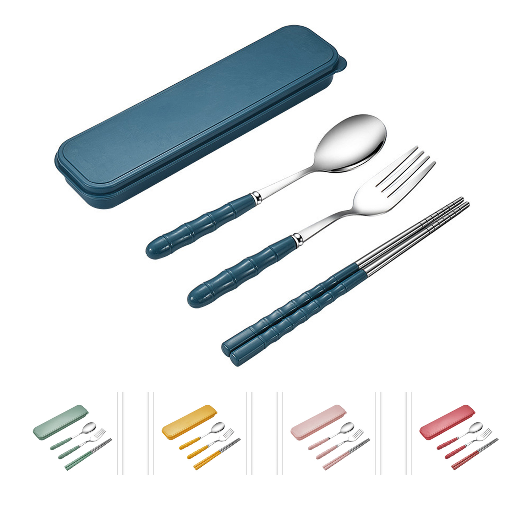 Stainless Steel Wheat Straw Cutlery Set 1