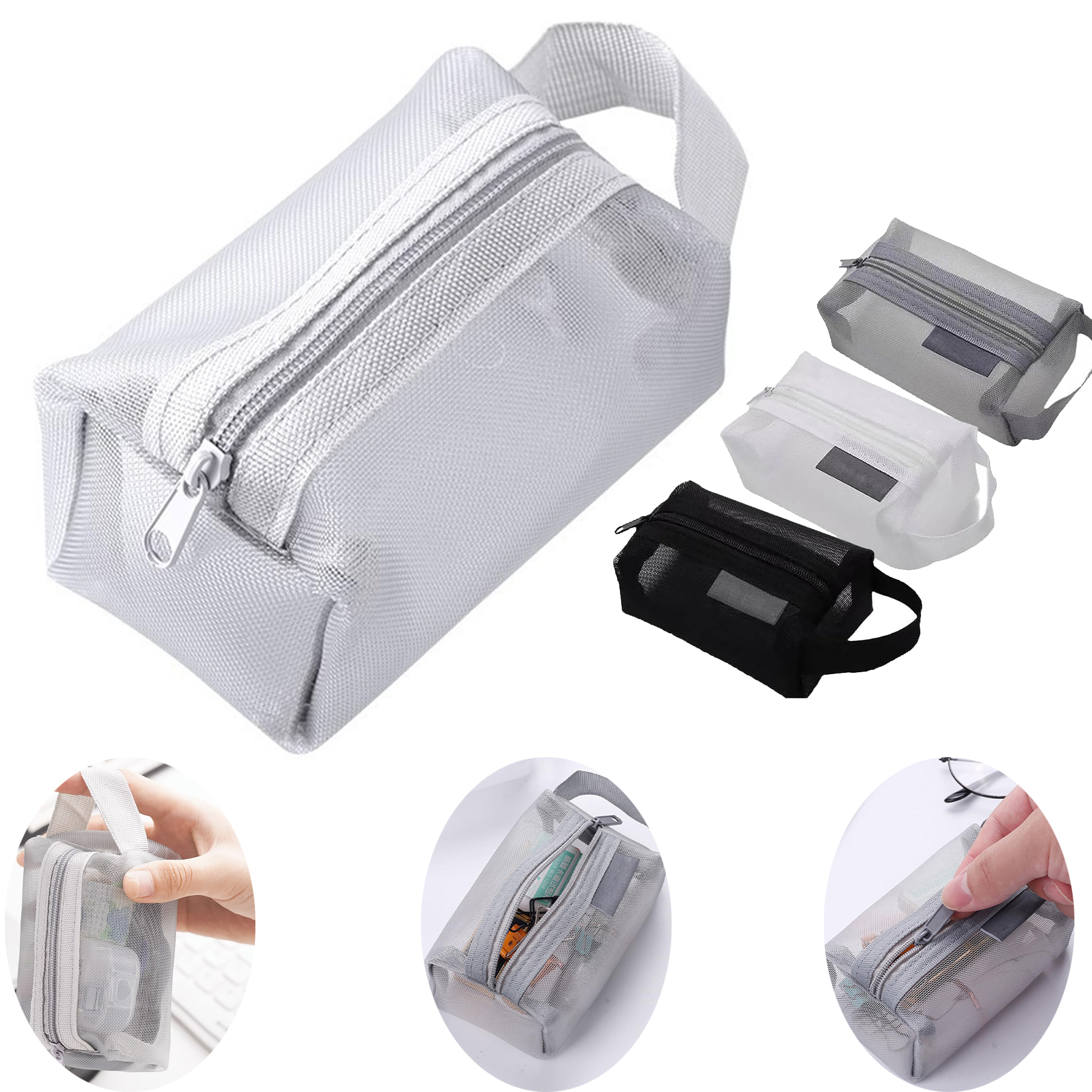 Portable Square Mesh Storage Bag