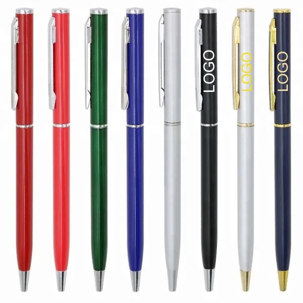 Promotional Slim Metal Hotel Pens 7