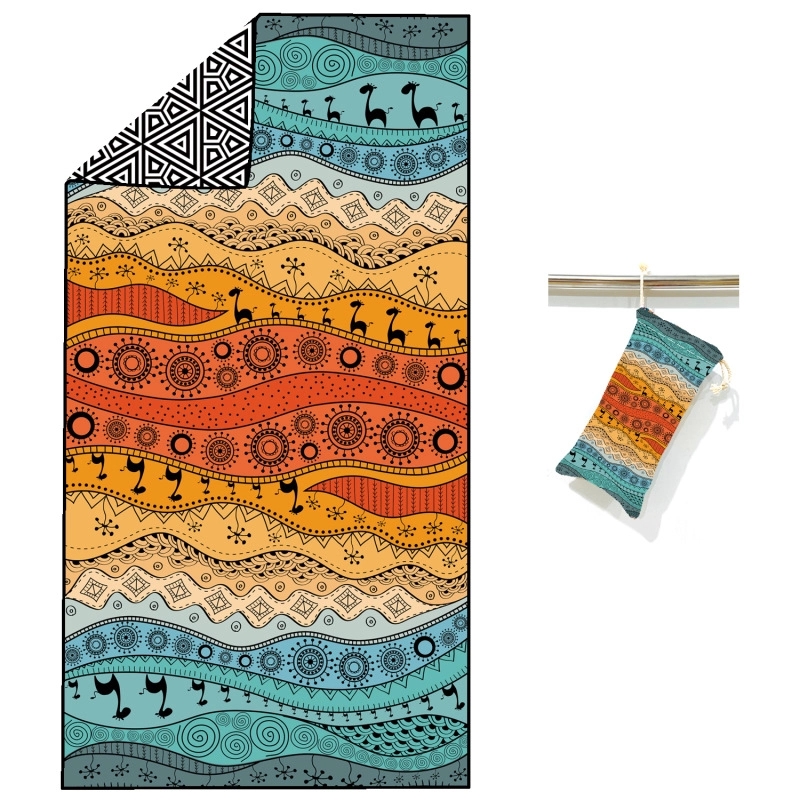 Custom Super Absorbent Sand Free Beach Towel 4