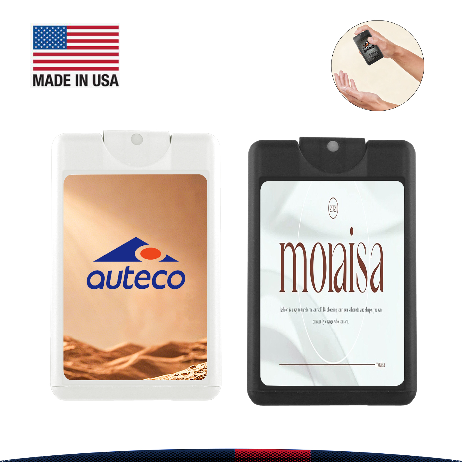 18 ML. Syntrel Credit Card Style Hand Sanitizer Spray 10