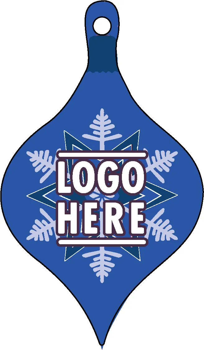 1/4" Recycled Wood Ornaments-Ornament 1 - Blue