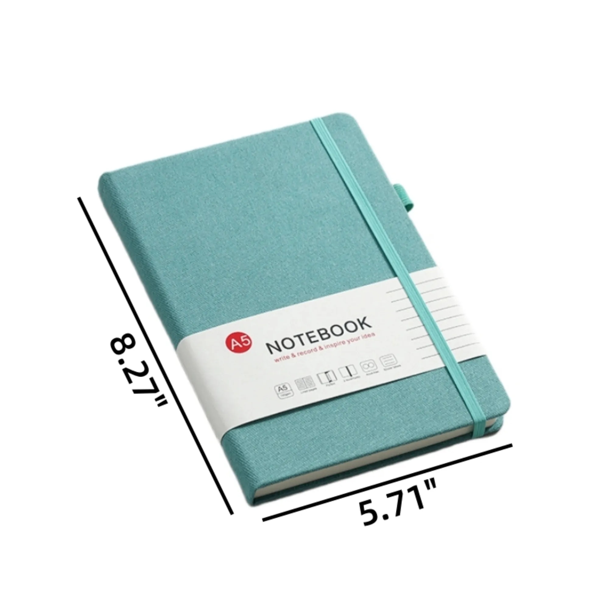 Practical A5 Fabric Notebook With Pen Holder 3