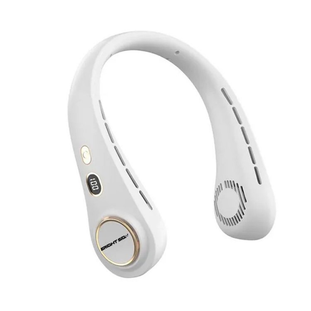 LCD Display USB Powered Foldable Neck Fan 1