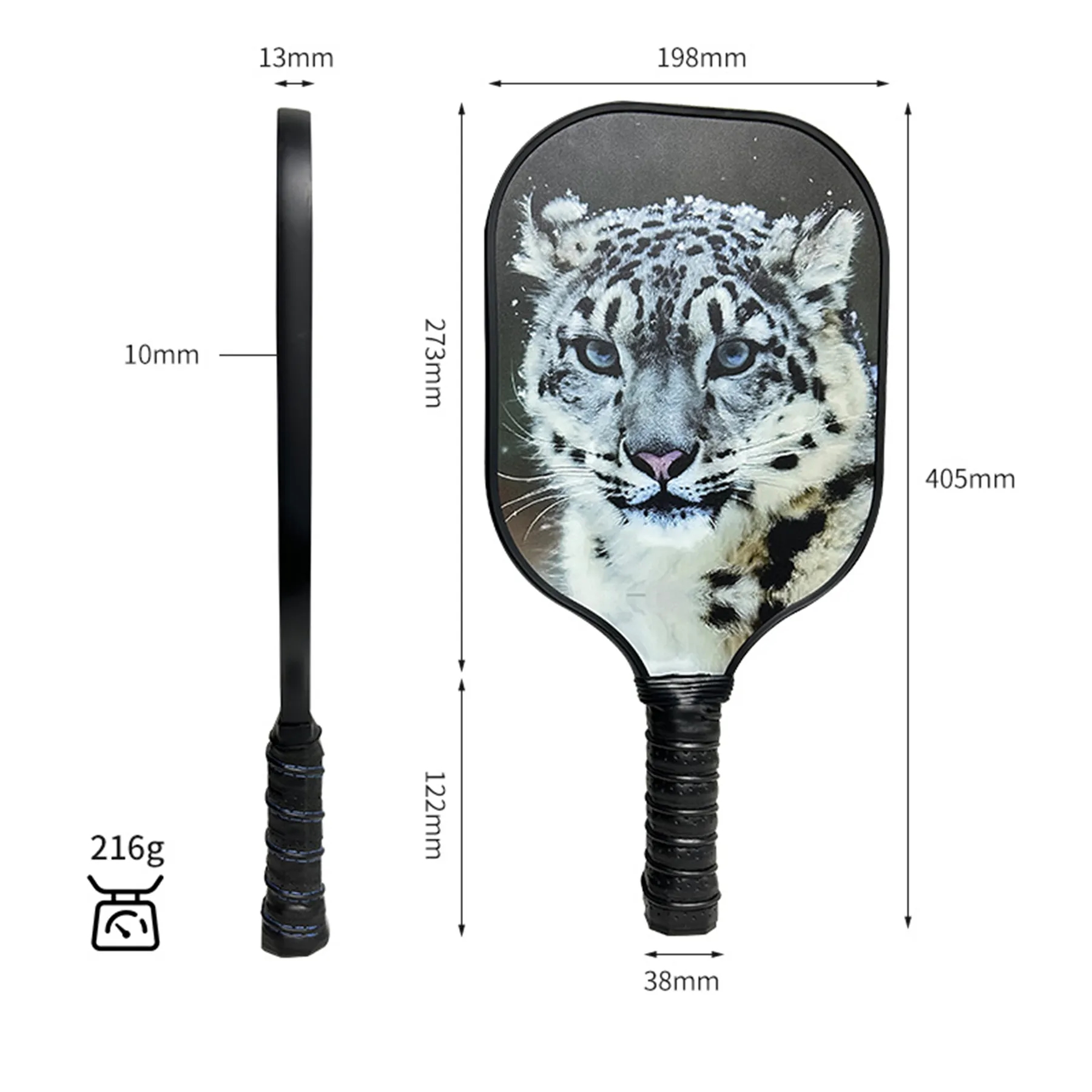 Fiberglass Pickleball Paddles Single Racket MOQ50 6