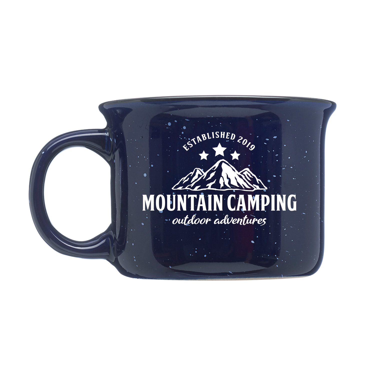 8 oz. Speckled Hearth Ceramic Mug (1 Color Imprint) 6