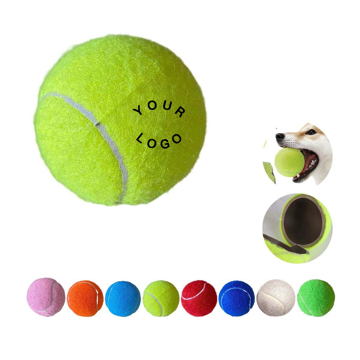 2.5 Inch Rubber Dog Ball for Training and Fetch 2