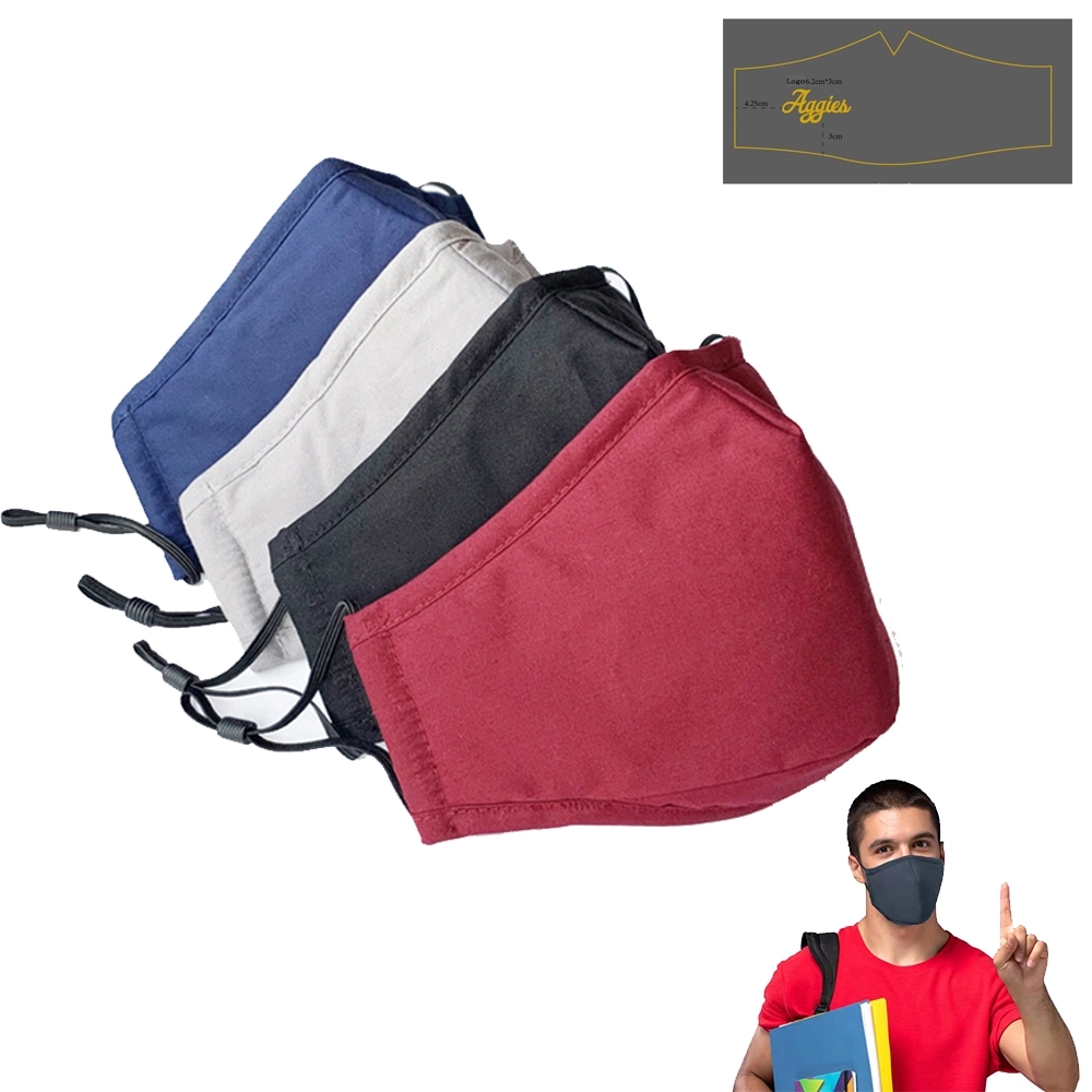 3 Ply Adjustable Cotton Face Mask For Adult 2