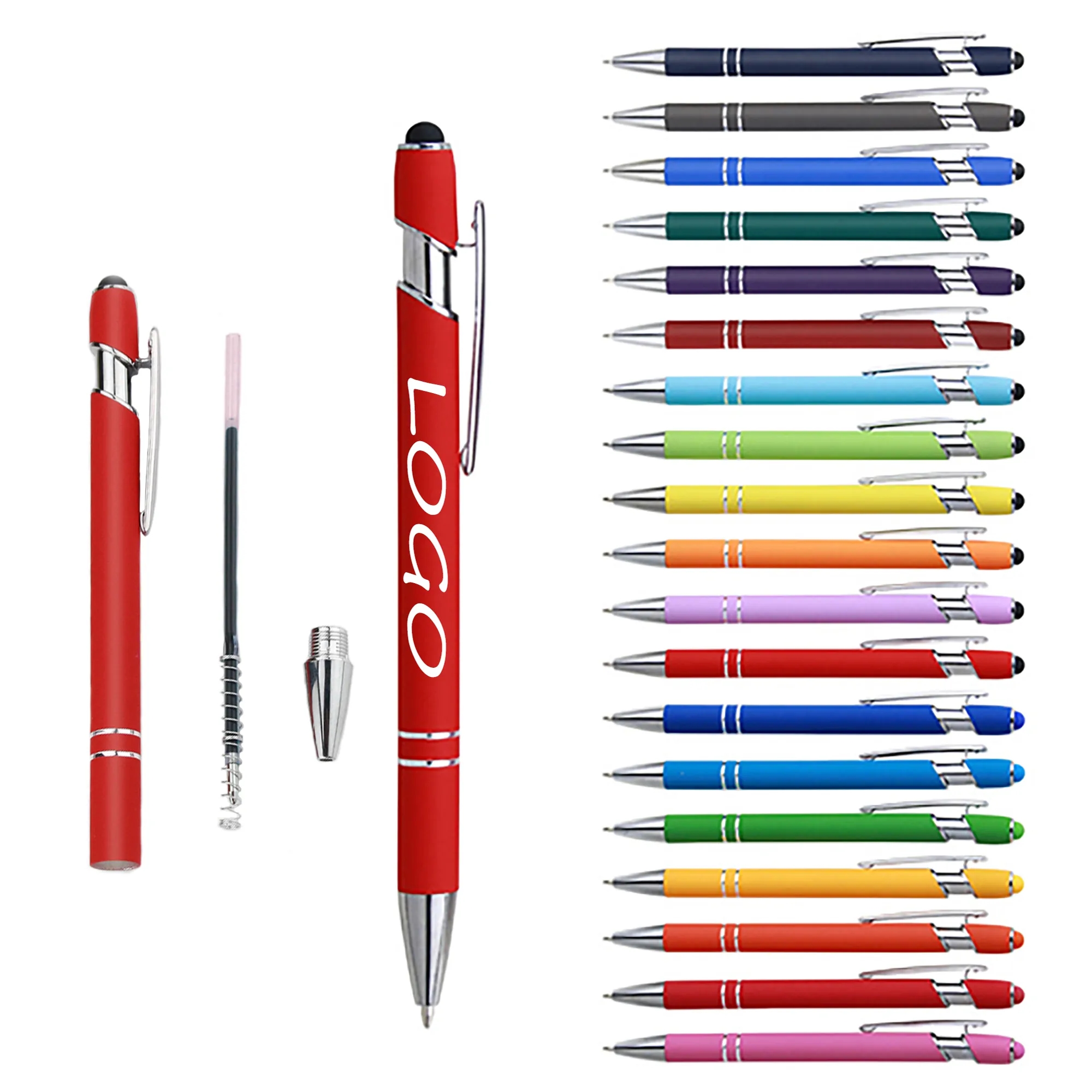 Multi Color Metal Touch Screen Ballpoint Pen MOQ 100pcs 4
