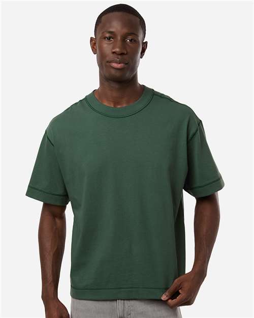 Unisex Heavyweight Cotton Mid-Length Tee - 13ML0 33