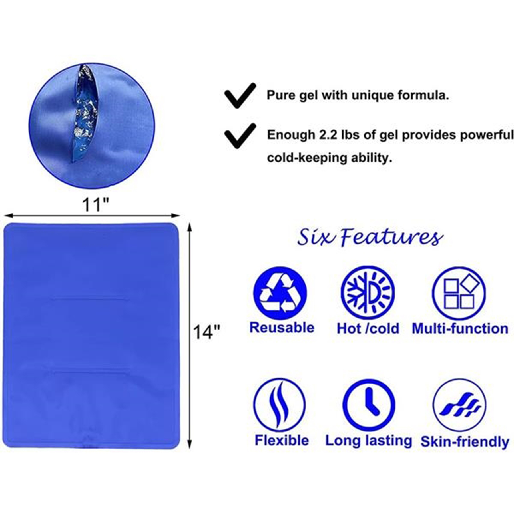 Ice Pack for Injuries Reusable 3